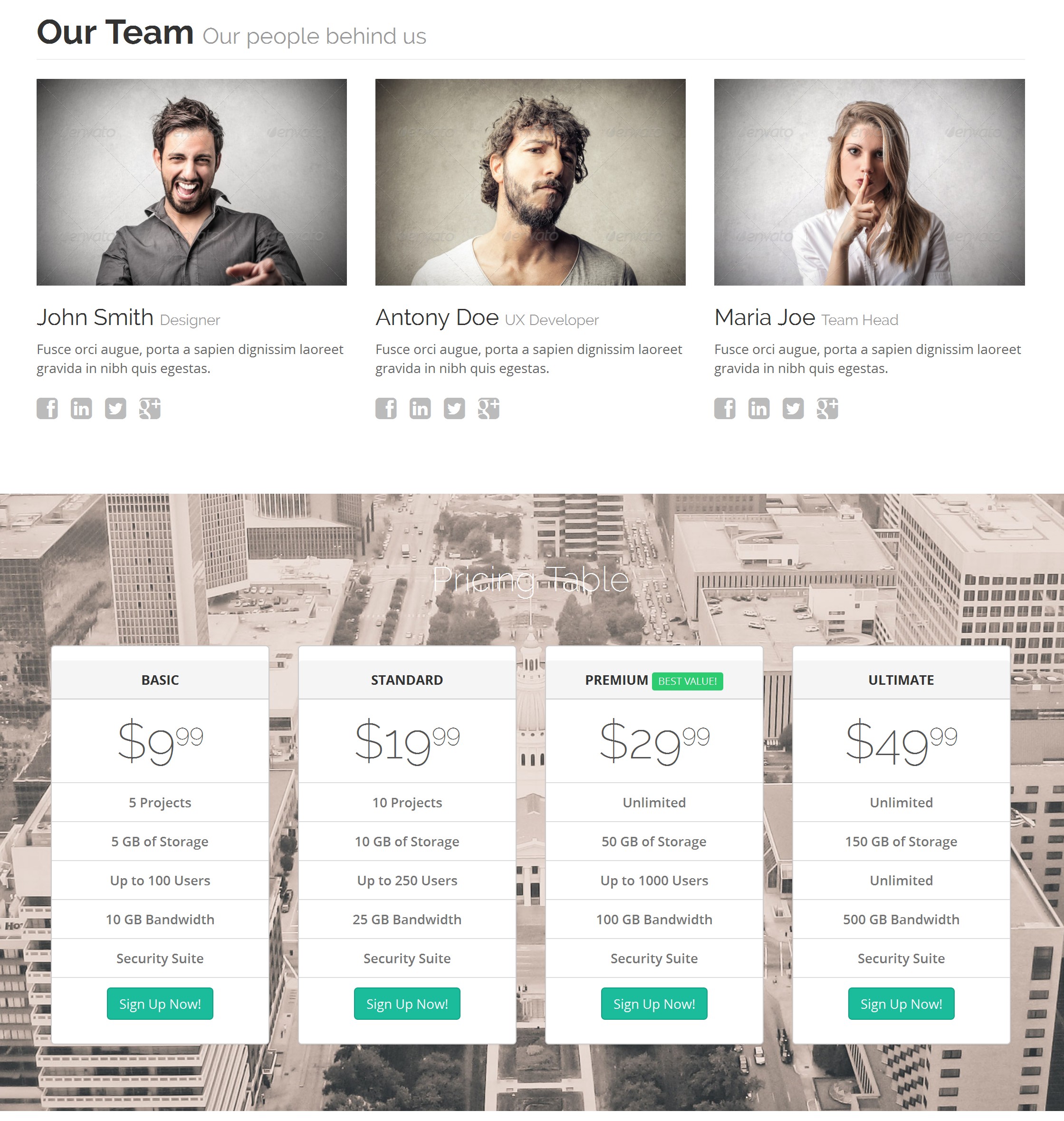 HTML Bootstrap Portfolio Theme