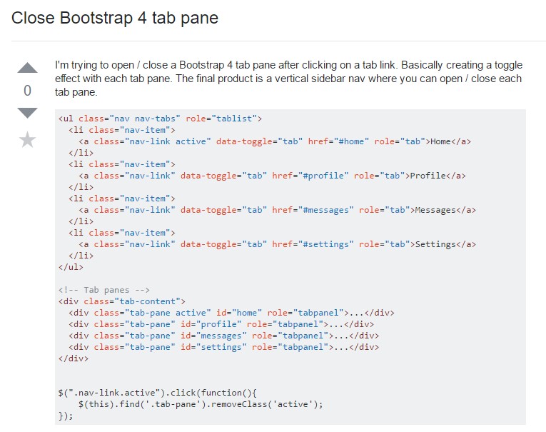  The best way to  shut off Bootstrap 4 tab pane